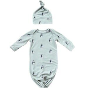 Baby Sprouts - Knotted Sleeper Set (Penguin)